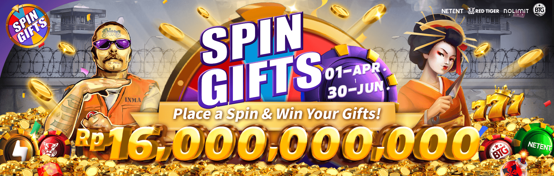 NLC, NE, RT, BTG - SPIN GIFTS PROMOTION